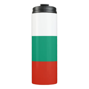 Bouteilles Isothermes Paruline thermique avec drapeau de la Bulgarie