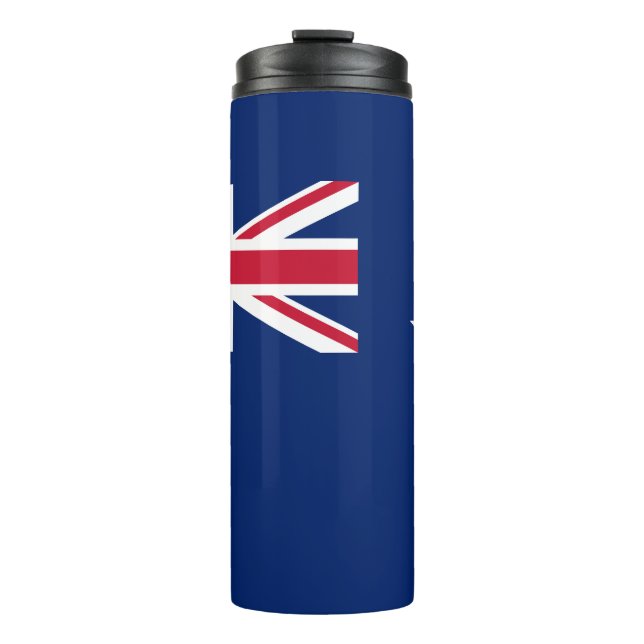 Bouteilles Isothermes Paruline thermique avec drapeau de la Nouvelle-Zél (Devant)