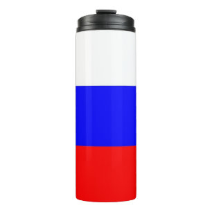 Bouteilles Isothermes Paruline thermique avec drapeau de la Russie
