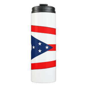 Bouteilles Isothermes Paruline thermique avec drapeau de l'Ohio, États-U