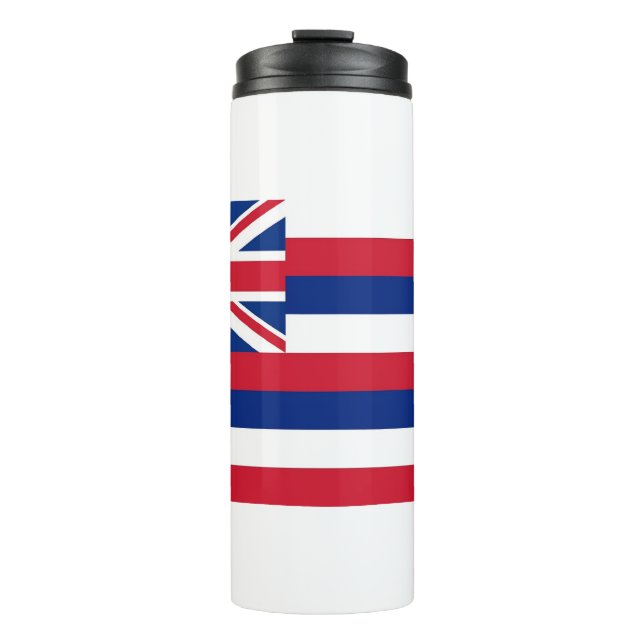 Bouteilles Isothermes Paruline thermique avec drapeau d'Hawaii, États-Un (Devant)