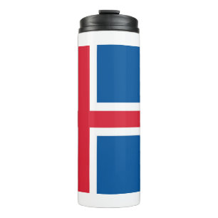 Bouteilles Isothermes Paruline thermique avec drapeau d'Islande