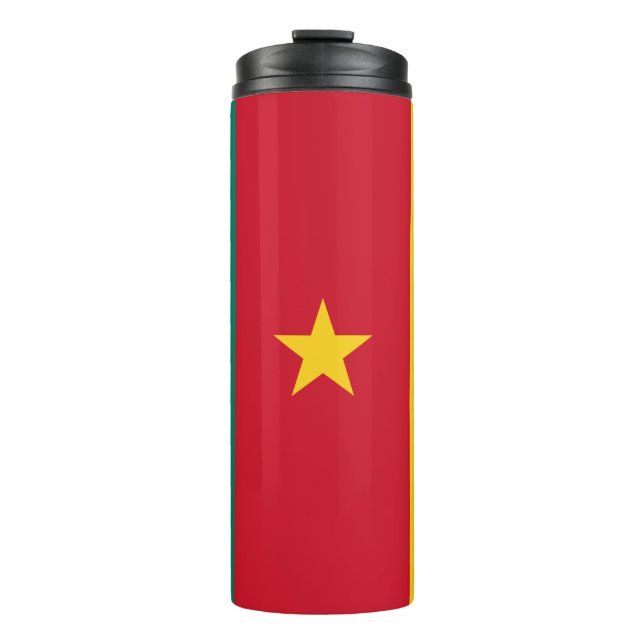 Bouteilles Isothermes Paruline thermique avec drapeau du Cameroun (Devant)