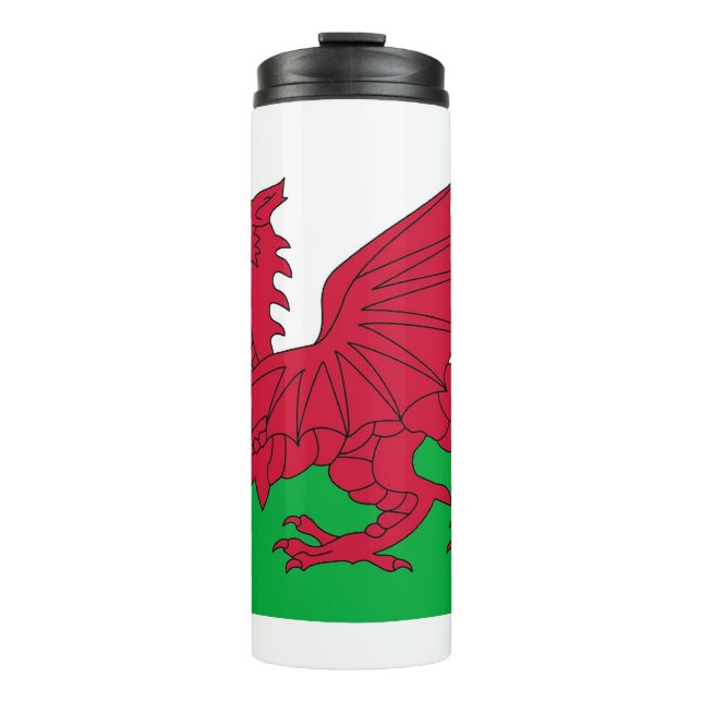 Bouteilles Isothermes Paruline thermique avec drapeau du Pays de Galles (Devant)