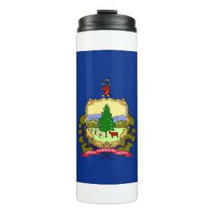 Bouteilles Isothermes Paruline thermique avec drapeau du Vermont, États-