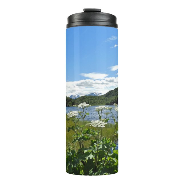 Bouteilles Isothermes Paruline thermique avec scène de l'Alaska (Devant)