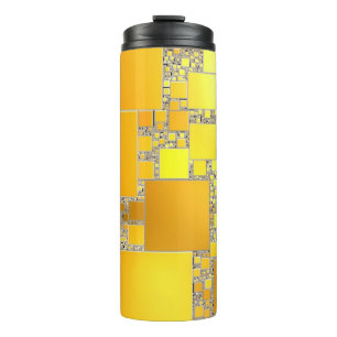 Bouteilles Isothermes Paruline thermique carrée jaune et orange
