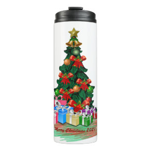 Bouteilles Isothermes Paruline thermique de l'arbre de Noël