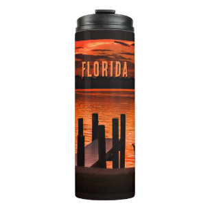 Bouteilles Isothermes Paruline thermique du coucher de soleil en Floride
