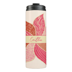 Bouteilles Isothermes Paruline thermique Fleur Joyeuse Personnalisée