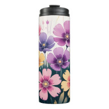 Paruline thermique florale - Coupe de voyage isolé