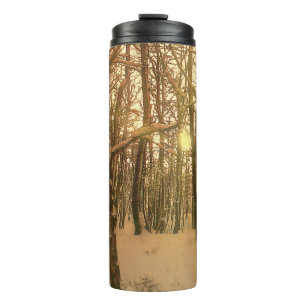 Bouteilles Isothermes Paruline Thermique Forêt D'Hiver Neige Et Lumière
