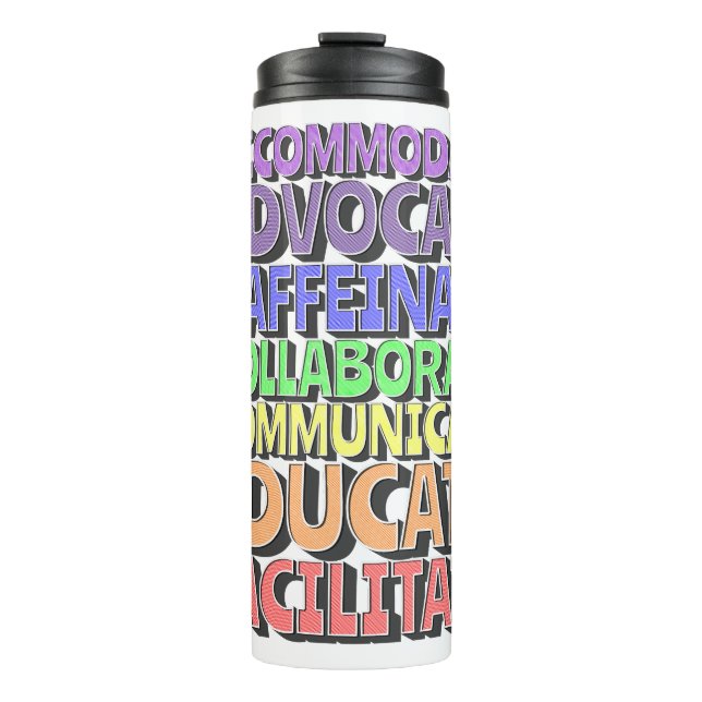 Bouteilles Isothermes Paruline thermique - Journée de l'enseignant : Caf (Devant)