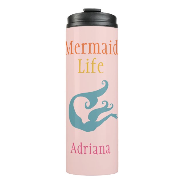 Bouteilles Isothermes Paruline thermique Life de sirène personnalisée (Devant)