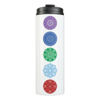 Bouteilles Isothermes Paruline thermique multicolore à cinq éléments