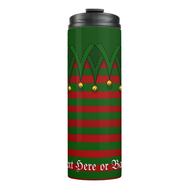 Bouteilles Isothermes Paruline thermique personnalisée de Noël (Devant)