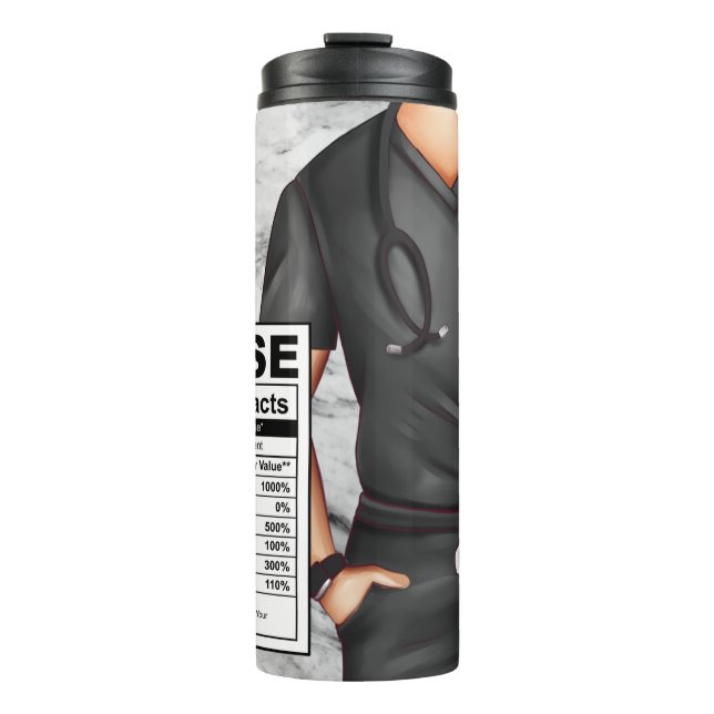 Bouteilles Isothermes Paruline thermique pour infirmière mâle (Devant)
