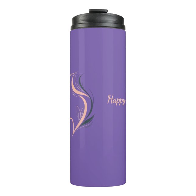 Bouteilles Isothermes Paruline thermique violette Inspiration Personnali (Devant)