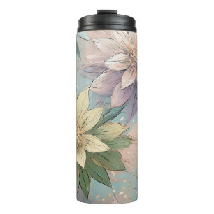 Bouteilles Isothermes Pastel Blossom éclate : Floral Explosion Motif