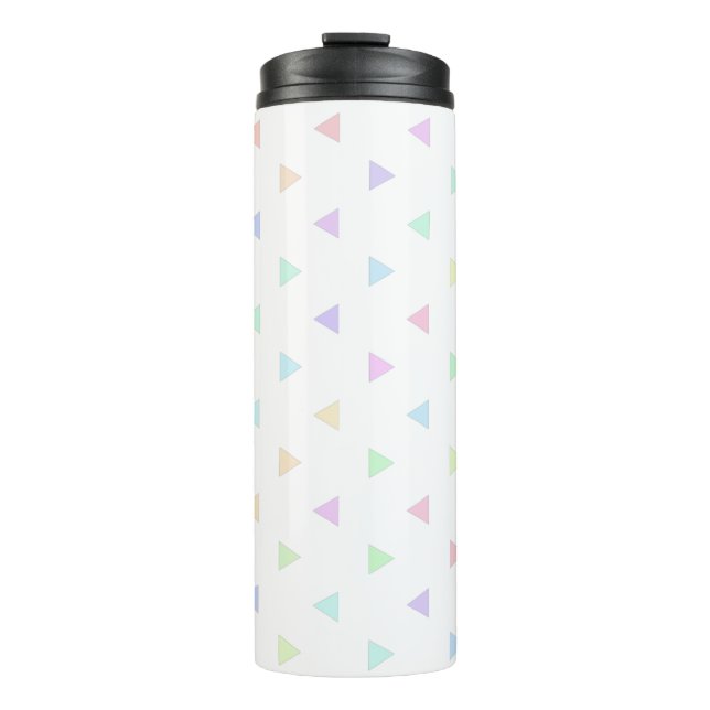 Bouteilles Isothermes Pastel Triangles Motif Multicolor (Devant)