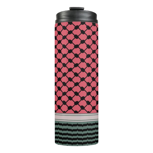 Bouteilles Isothermes Pastèque palestinienne Hatta Keffiyeh Kufiya Folk (Devant)