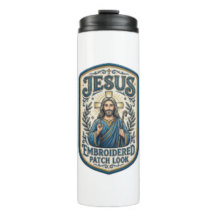 Bouteilles Isothermes Patch brodé Jésus Regardez Patch brodé Jésus