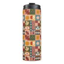 Patchwork céleste bohémien avec symboles mystiques