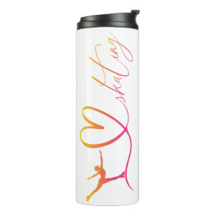 Bouteilles Isothermes patinage artistique filles "J'aime patiner"