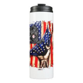 Bouteilles Isothermes Patriotic Portuguese Water Dog American Flag Dog
