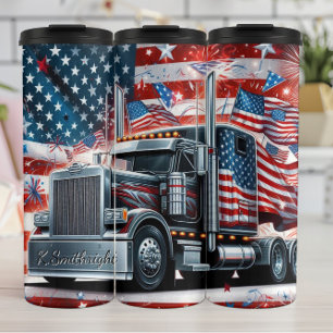 Bouteilles Isothermes Patriotisme dynamique du camion-drapeau américain