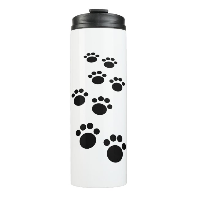 Bouteilles Isothermes Paw Paw Trail pour animaux de compagnie caricaturé (Devant)