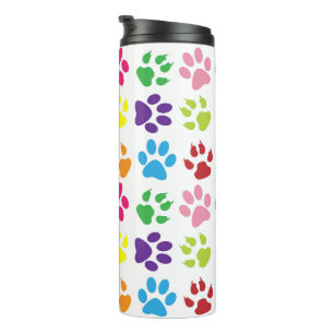 Bouteilles Isothermes Paws Colorés, Paws Chiens, Paws Chat
