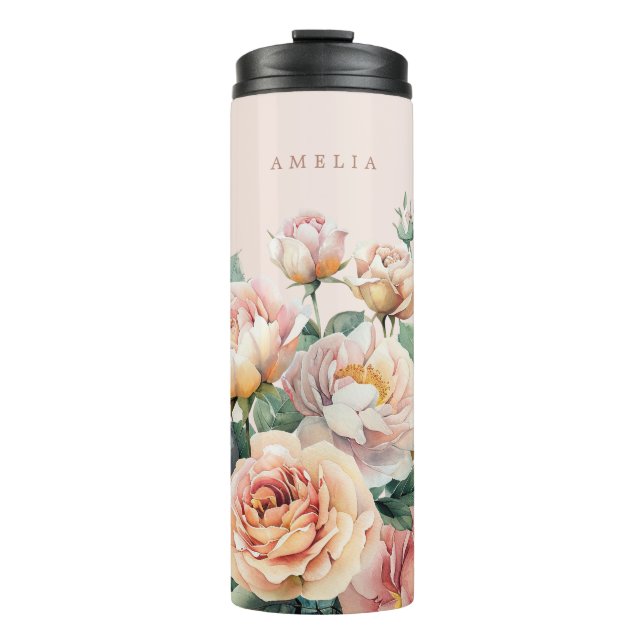 Bouteilles Isothermes Peachy Blush Rose Garden (Devant)