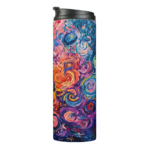 Bouteilles Isothermes Peinture à l'huile de tourbillons psychédélique