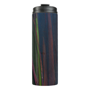 Bouteilles Isothermes Peinture abstraite bleu vert et marron