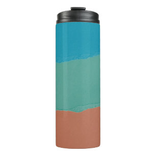 Bouteilles Isothermes Peinture abstraite orange et noire