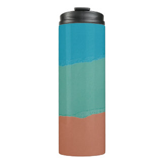 Bouteilles Isothermes Peinture abstraite orange et noire