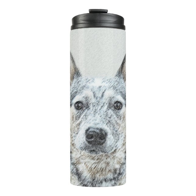 Bouteilles Isothermes Peinture australienne sur le chien de bétail - Bea (Devant)