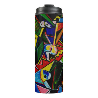 Bouteilles Isothermes Peinture d'art Abstrait Triangle Curve Carré, tabl