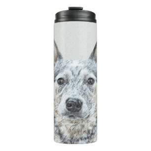 Bouteilles Isothermes Peinture de chien de bétail australien - Art origi