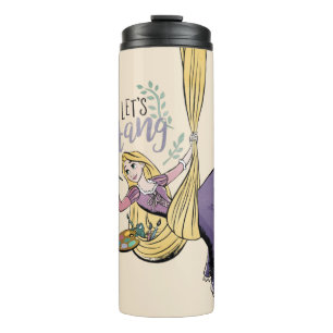 Bouteilles Isothermes Peinture de Rapunzel "Accrochons-nous"