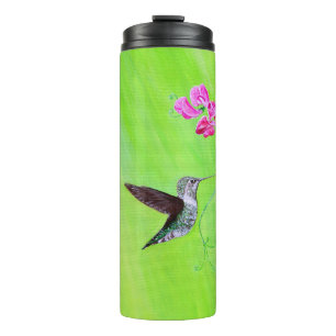Bouteilles Isothermes Peinture des colibris et des petits pois