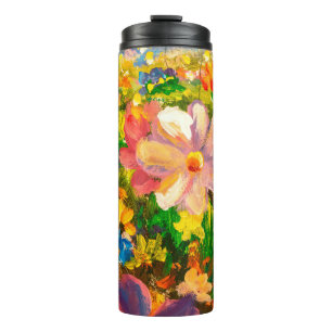 Bouteilles Isothermes Peinture Glade de grands flowe fleur sauvage color