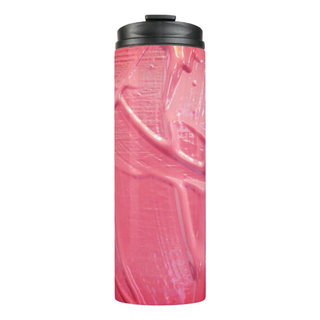 Bouteilles Isothermes Peinture humide dégoulinant rose artistique (Devant)