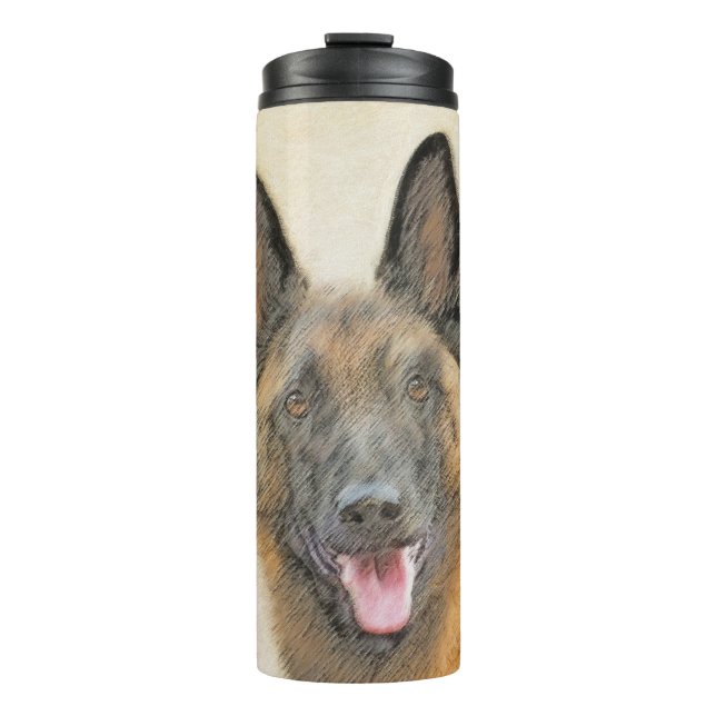 Bouteilles Isothermes Peinture Malinoise belge - Cute Original Chien Art (Devant)