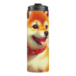 Bouteilles Isothermes Peinture vintage Shiba Inu
