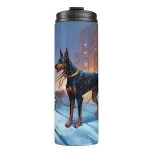 Bouteilles Isothermes Période de fêtes de Noël Doberman