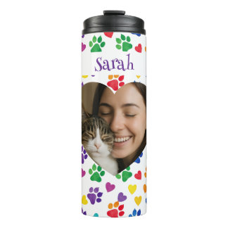 Bouteilles Isothermes Personalized Cat Lover Tumbler – Custom Photo