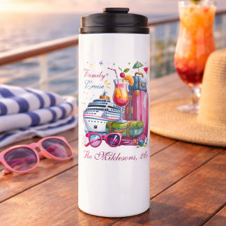 Bouteilles Isothermes Personalized Family Cruise Name Year