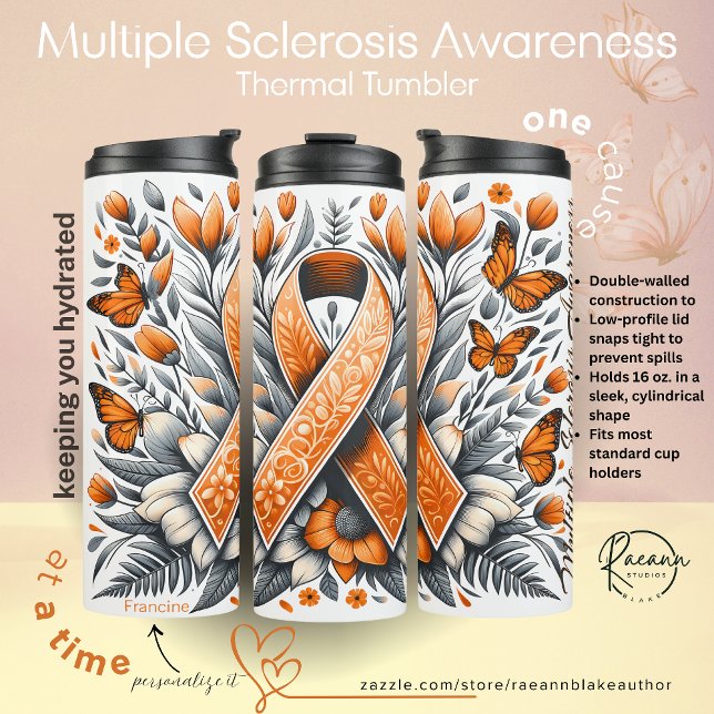 Bouteilles Isothermes Personalized Multiple Sclerosis Awareness (Créateur téléchargé)